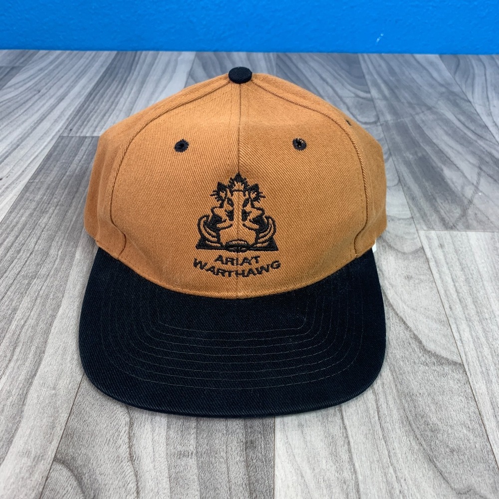 Ariat Warthawg Brown Embroidered Logo Snapback Hat Cap Nissan
